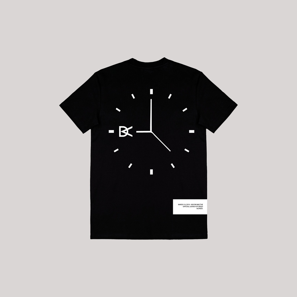 OFFICIAL LAUNCH OF DA CLOCK T-SHIRT - BLACK